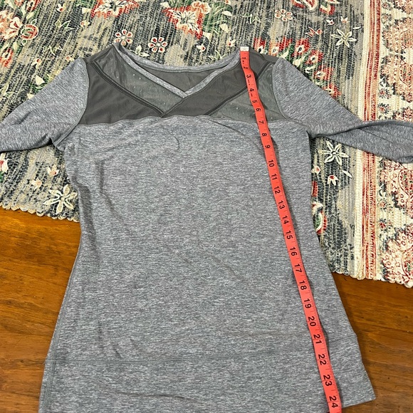 LULULEMON Just Breathe Long Sleeve in Heathered Slate Grey - Picture 6 of 8